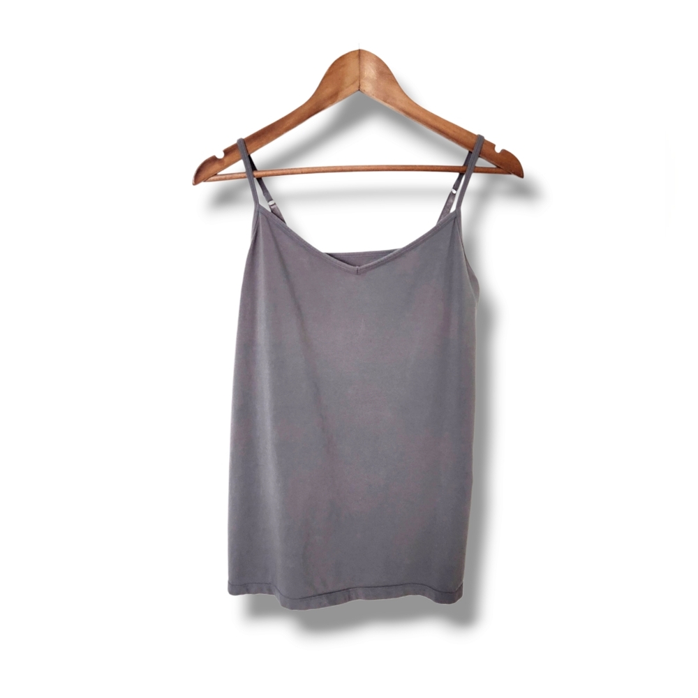 Old Navy Charcoal Gray First Layer Fitted Cami Knit Tank Top | 1X